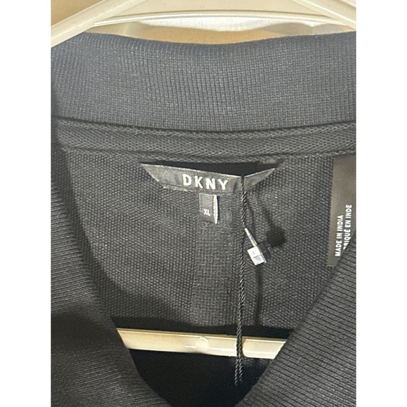 DKNY Men's Polo Shirt Color Block Short Sleeve Casual Top, Size XL, NWT - Picture 3 of 5